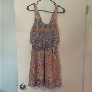 Paisley Print Sleeveless Dress